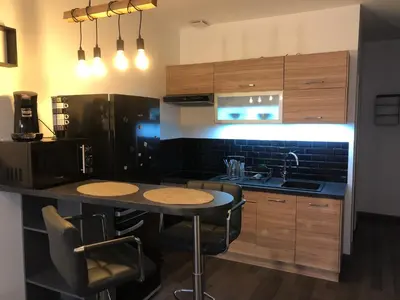 Cuisine ou kitchenette dans l'établissement Villa Napoléon