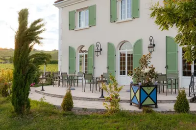 Jardin de l'établissement le clos des belvals