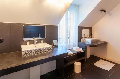 Salle de bains dans l'établissement le clos des belvals