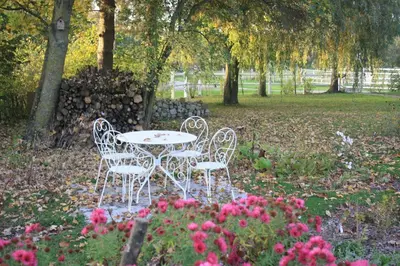 Jardin de l'établissement Les Mout'Anes