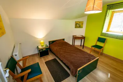 Un ou plusieurs lits dans un hébergement de l'établissement Gîte 