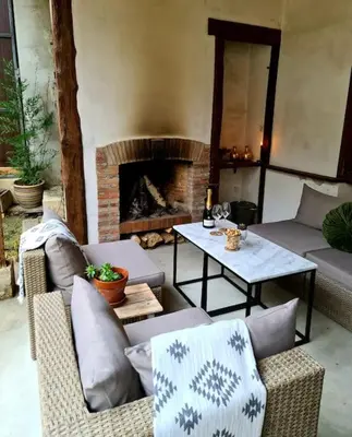 Coin salon dans l'établissement Maison Marcks Champagne