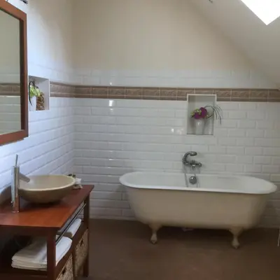 Salle de bains dans l'établissement Le Clos des Roys