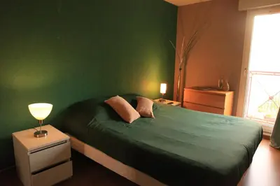 Un ou plusieurs lits dans un hébergement de l'établissement Appartement hyper centre ville Epernay - Champagne