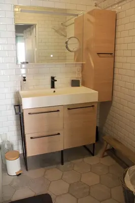 Salle de bains dans l'établissement Appartement hyper centre ville Epernay - Champagne