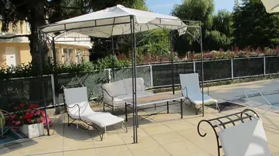 Jardin de l'établissement Hôtel Acostel