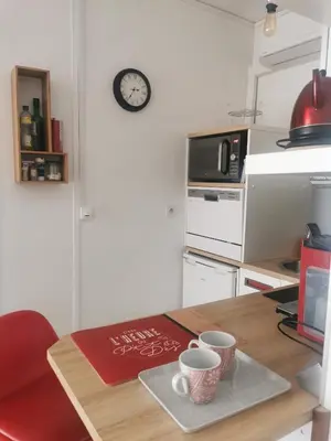 Cuisine ou kitchenette dans l'établissement CENTRE-CATHEDRALE-CORDELIERS avec garage
