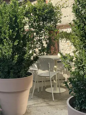 Jardin de l'établissement La Fermette Champenoise