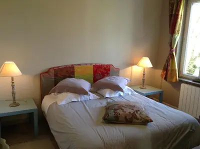 Un ou plusieurs lits dans un hébergement de l'établissement Le Grand Gîte