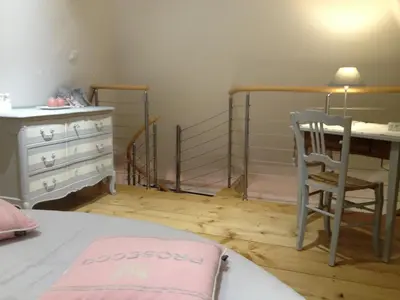 Un ou plusieurs lits dans un hébergement de l'établissement Les Chambres de Ribeaufontaine