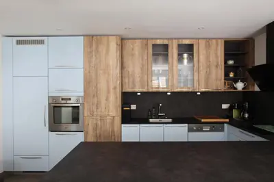Cuisine ou kitchenette dans l'établissement Gîte LES ARMINAUX