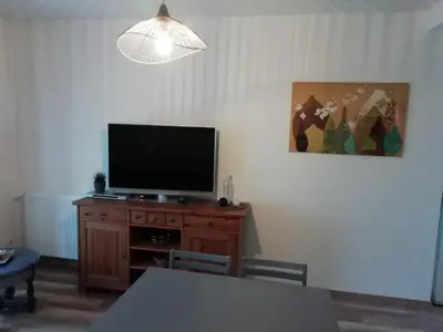 Télévision ou salle de divertissement dans l'établissement Les Portes de Champagne