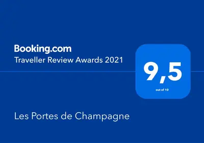 Certificat, récompense, panneau ou autre document affiché dans l'établissement Les Portes de Champagne