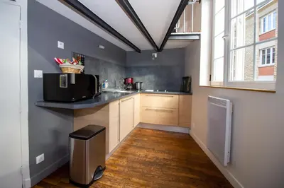 Cuisine ou kitchenette dans l'établissement La Noctambulle Cathédrale