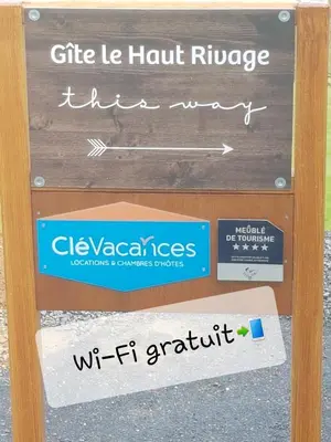 Certificat, récompense, panneau ou autre document affiché dans l'établissement Gîte le Haut Rivage