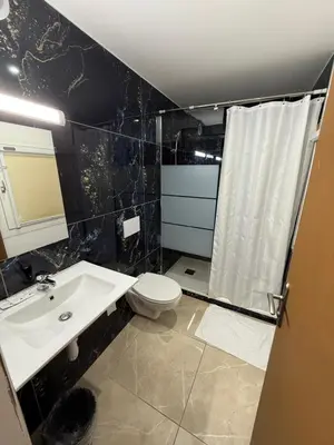 Salle de bains dans l'établissement Fasthotel Soissons Nord