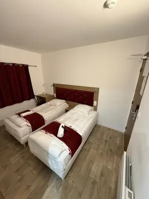 Un ou plusieurs lits dans un hébergement de l'établissement Fasthotel Soissons Nord