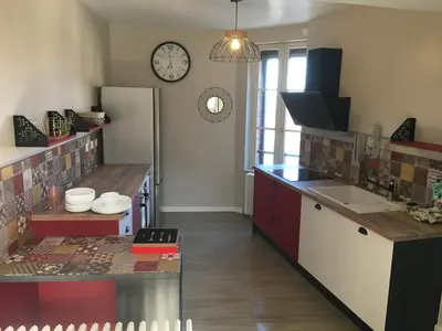 Cuisine ou kitchenette dans l'établissement Gîte de la Miellerie