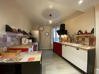 Cuisine ou kitchenette dans l'établissement Gîte de la Miellerie