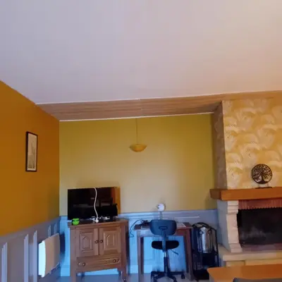 Télévision ou salle de divertissement dans l'établissement Le Bois du Gart