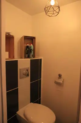 Salle de bains dans l'établissement Studio hyper centre ville Épernay - Champagne