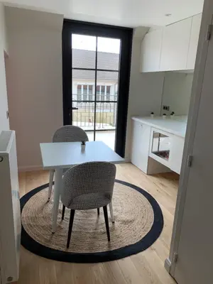 Cuisine ou kitchenette dans l'établissement L'appartement et les Suites de VJL...