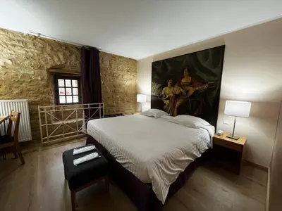 Un ou plusieurs lits dans un hébergement de l'établissement Hôtel Le Château Fort de Sedan