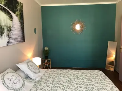 Un ou plusieurs lits dans un hébergement de l'établissement appartement de charme en plein coeur du centre ville de Compiègne
