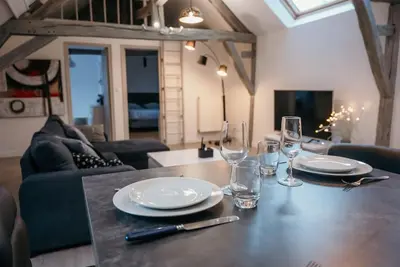Télévision ou salle de divertissement dans l'établissement Appartement de Romain