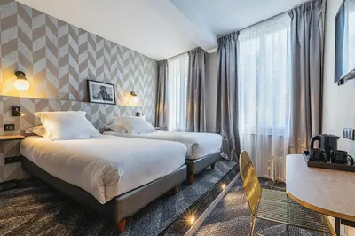 Un ou plusieurs lits dans un hébergement de l'établissement Best Western Hotel Centre Reims