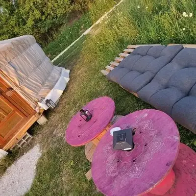 Yourte 6 pers séjour cosy avec poêle à bois près Provins