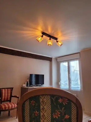 Télévision ou salle de divertissement dans l'établissement Au 1894 Grand Cru