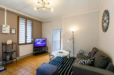 Télévision ou salle de divertissement dans l'établissement GÎTE Le Moulineau