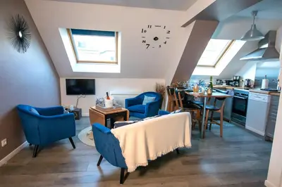 Cuisine ou kitchenette dans l'établissement Epernevasion