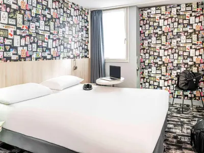 Un ou plusieurs lits dans un hébergement de l'établissement Ibis Styles Reims Centre Cathédrale