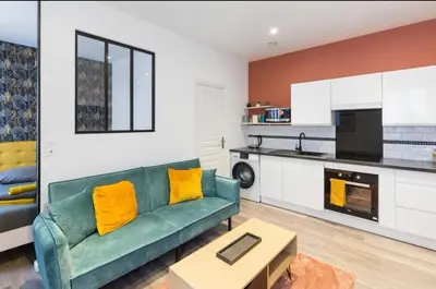 Cuisine ou kitchenette dans l'établissement Terra logement cosy et charmant