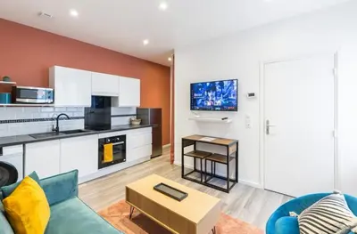Cuisine ou kitchenette dans l'établissement Terra logement cosy et charmant