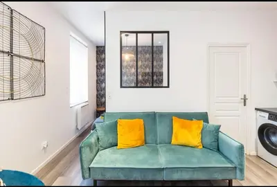 Coin salon dans l'établissement Terra logement cosy et charmant