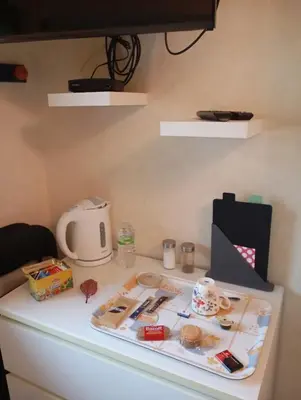 Cuisine ou kitchenette dans l'établissement Les Ecureuils