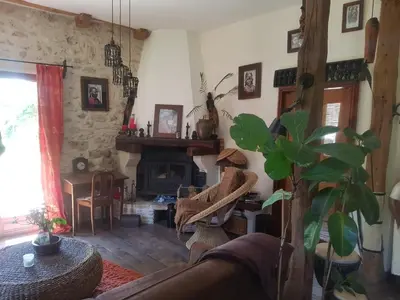 Coin salon dans l'établissement En pleine nature
