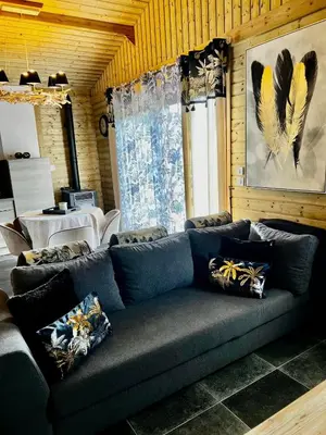 Coin salon dans l'établissement Le Domaine des Fagnes