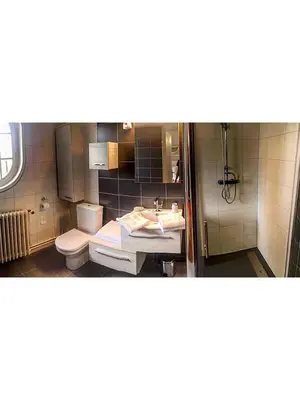 Salle de bains dans l'établissement L’inattendu