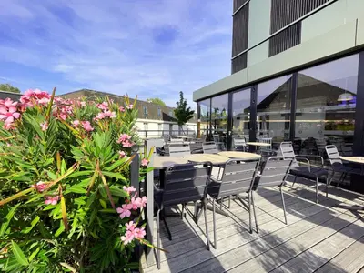 Vue générale sur la montagne ou vue sur la montagne depuis l'hôtel