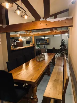 Cuisine ou kitchenette dans l'établissement GITE ST NICOLAS
