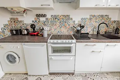 Cuisine ou kitchenette dans l'établissement Le Fuseau de Reims