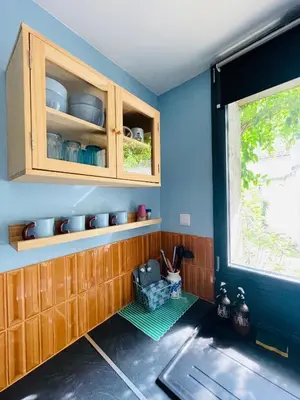 Cuisine ou kitchenette dans l'établissement Cocon Familial Proche Disneyland Paris