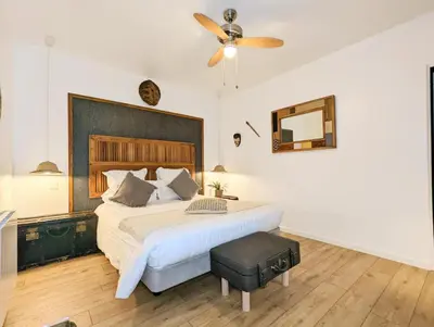 Un ou plusieurs lits dans un hébergement de l'établissement Chambres d'Hôtes La Filature