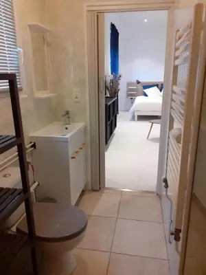 Salle de bains dans l'établissement La belle étoile
