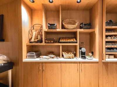 Cuisine ou kitchenette dans l'établissement Mercure Compiègne Sud