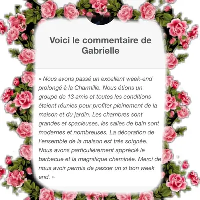 Plan de l'établissement Domaine de La Charmille